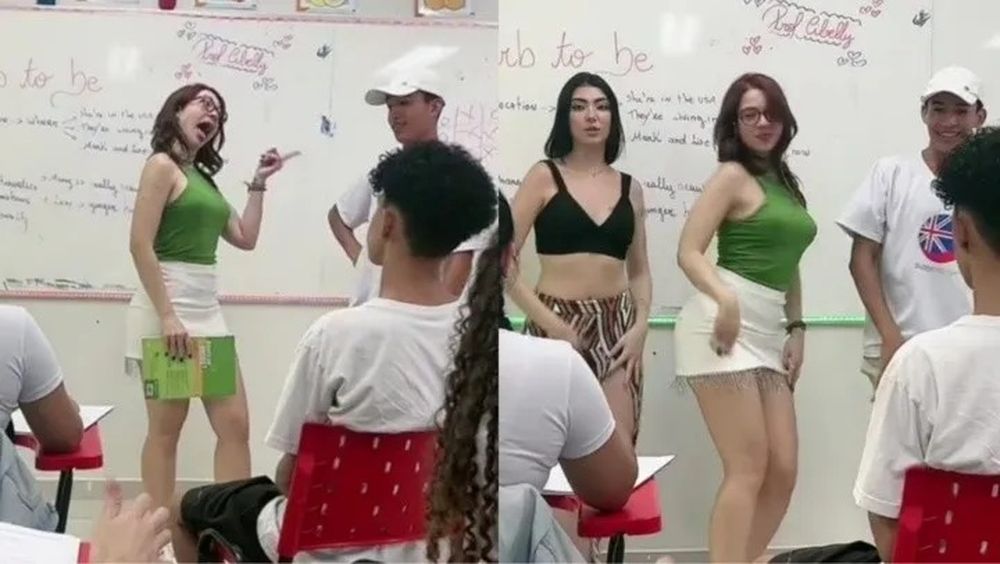 Es docente, la echaron por hacer bailes de TikTok en el aula y ahora causa sensación