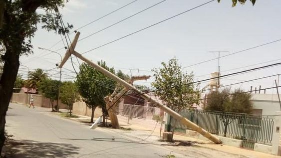 Luego del fuerte viento, aseguran que finalizó el alerta para el Este y Centro de San Juan