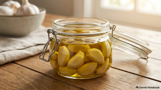 el truco casero con aceite de oliva para conservar ajos frescos durante meses