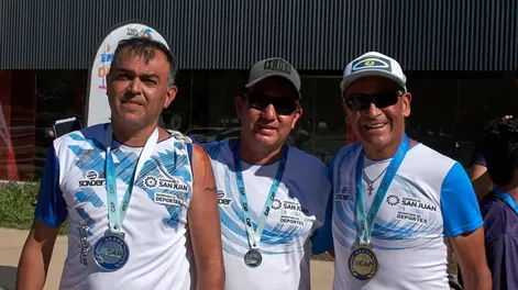 Buena cosecha de sanjuaninos en el regreso del patín carrera a la ruta