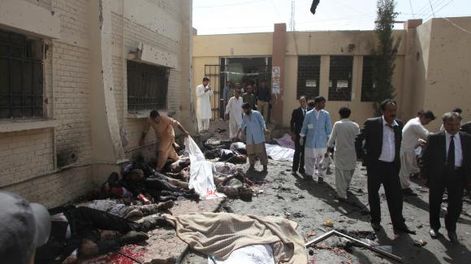 Una carnicería en Pakistán