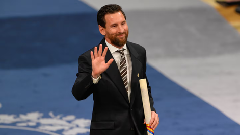 Lionel Messi recibió un importante premio en Oviedo, España.