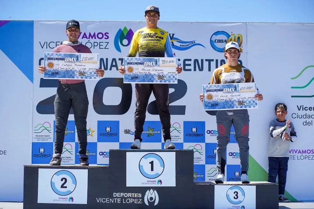 Demoledor. Chalo Molina dominó las dos series del Argentino de Bicicross que contó con gran presencia de sanjuaninos.
