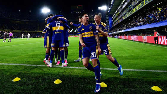 Merentiel fue el autor del único gol de Boca.