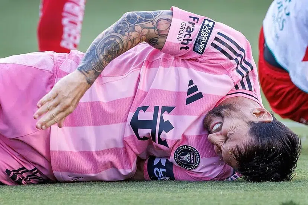 Lesión de Lionel Messi.