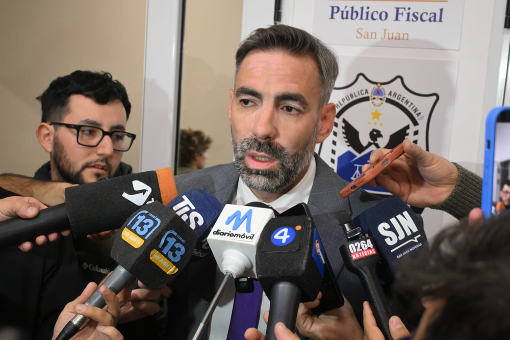 El fiscal Francisco Nicolía dio detalles del resonante crimen ocurrido en Pocito.&nbsp;