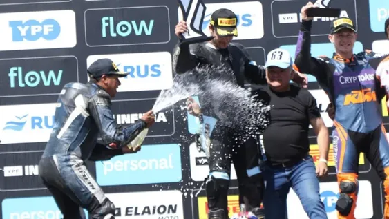 Mauricio Quiroga sumó un nuevo podio en el Superbike Argentino