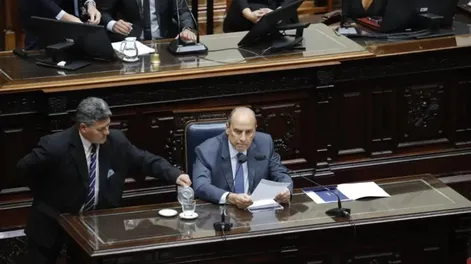 FRANCOS. Brindó su tercer informe de gestión en la Cámara de Diputados.