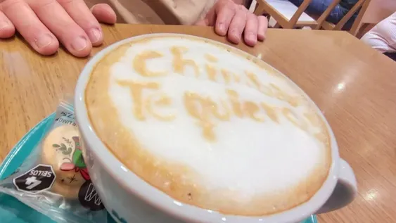El café del Chimbas Te Quiero.-