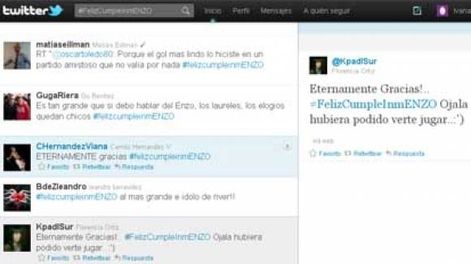 El homenaje en Twitter a Francescoli: #FelizCumpleInmENZO