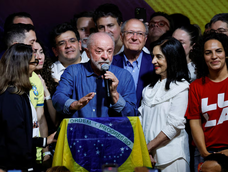 Lula tras el triunfo en el balotaje.