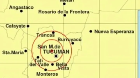 un sismo de magnitud 5 sacudio tucuman