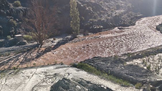El río San Juan empezó a tener mayor caudal, aunque el impacto de las nevadas del invierno llegará a partir de noviembre.&nbsp;