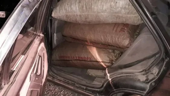 Fueron detenidos luego de ingresar a una finca y robar varias bolsas de 70 kilos de aceitunas