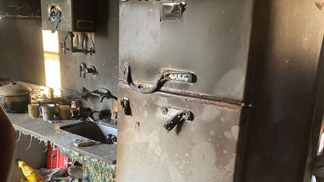 Incendio en una vivienda de Chimbas.