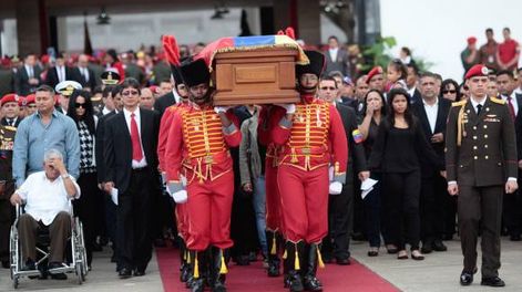El adiós a Chávez