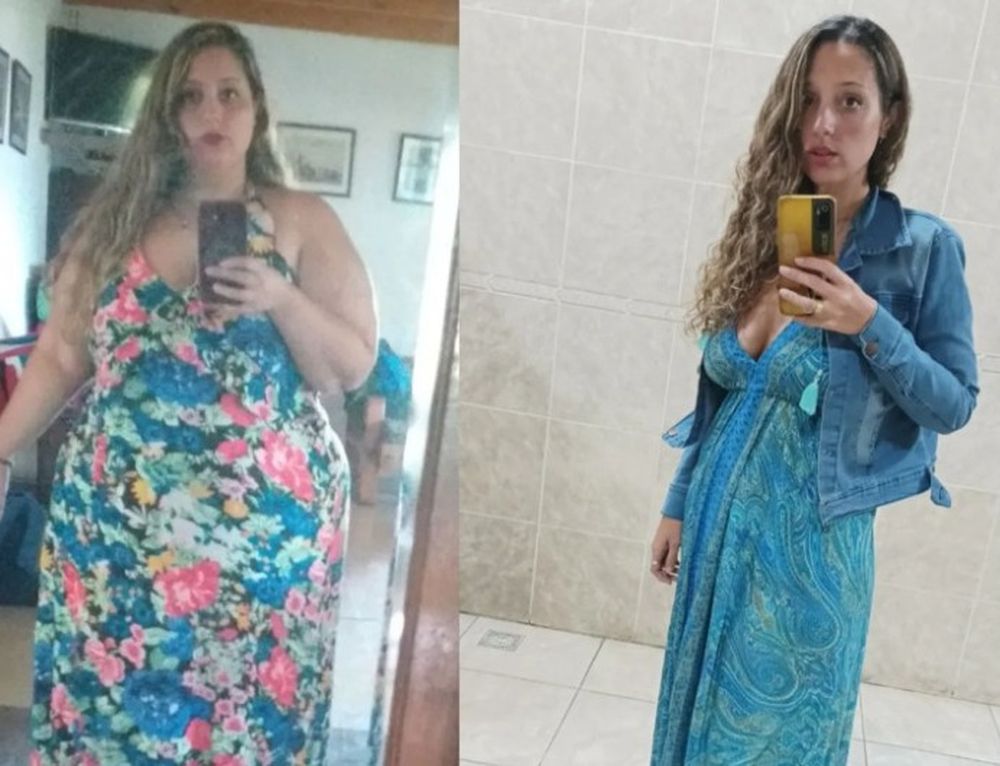 Bajó 100 kilos y es viral en TikTok con su antes y después