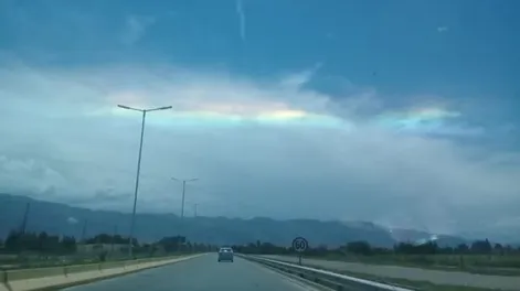 Un extraña imagen en el cielo causó sorpresa y temor en las redes sociales