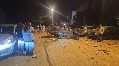 Daños tras un ataque en Tel Aviv en medio de la guerra entre Irán e Israel.