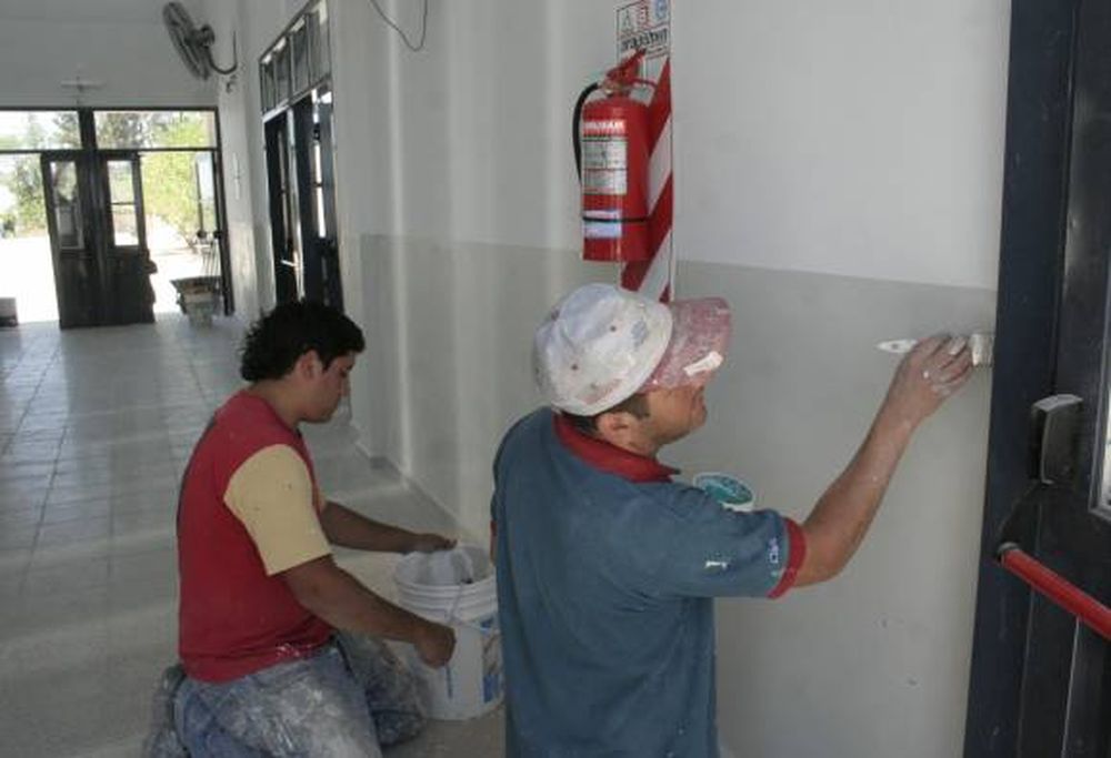 Escuela como nueva  para el final de clases