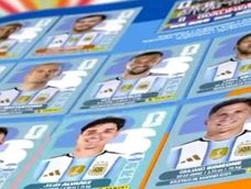 Las imágenes de los jugadores de la Scaloneta en las páginas del nuevo Álbum de figuritas Panini del Mundial de Fútbol 2026. Las imágenes de los jugadores de la Scaloneta en las páginas del nuevo Álbum de figuritas Panini del Mundial de Fútbol 2026.