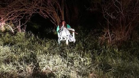 El enigmático hallazgo fue a metros del vivero municipal y hasta el momento nadie se hizo responsable del hecho.