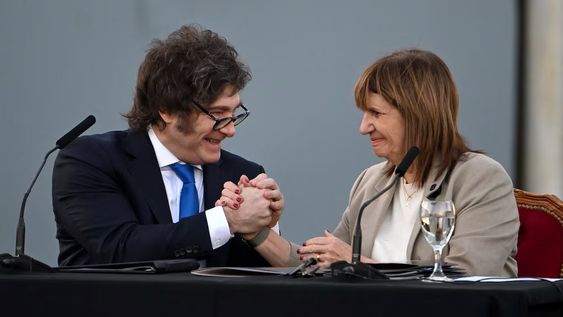 Javier Milei y Patricia Bullrich.