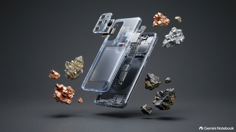 ¿Sabías que hay minerales en el celular? Los 200 componentes ocultos que hacen funcionar tu pantalla.
