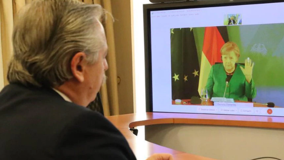 Alberto Fernández confirmó que Merkel apoyará su negociación con el FMI y el Club de París