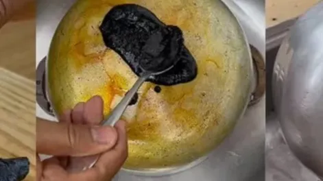 Mostró el truco definitivo para eliminar suciedad pegada en las ollas y se volvió viral