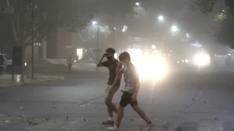 Gran ventarrón con daños