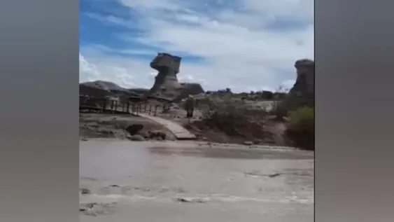 Suspendieron la actividad en Ischigualasto por circuitos anegados