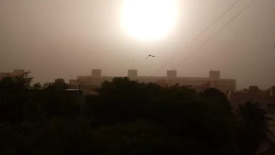 Sábado marcado por el viento Sur y las nubes en San Juan