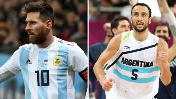 “Aplausos de pie para el más grande de todos “, dijo la leyenda Ginóbilli