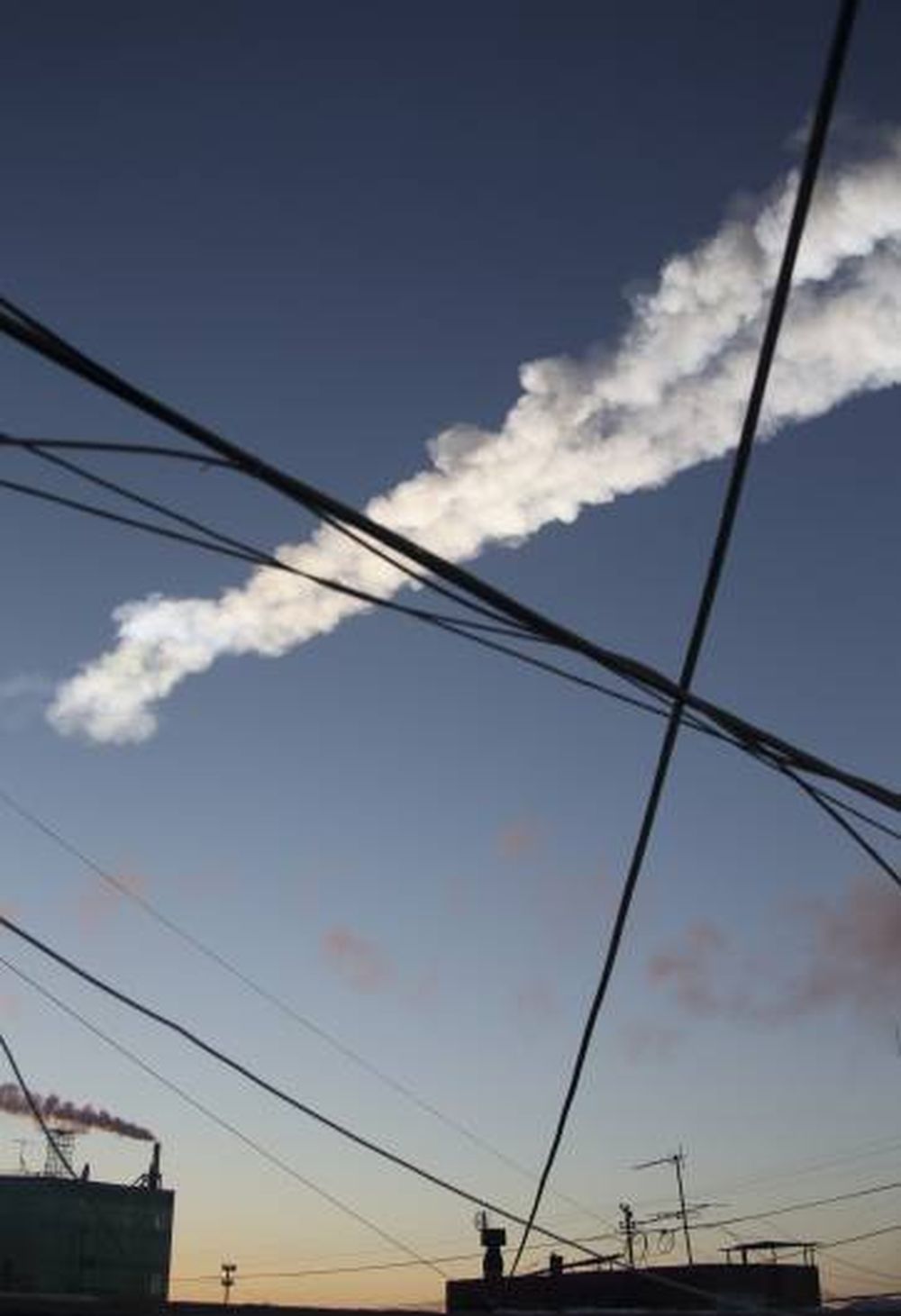 Conmoción rusa por la  caída de un meteorito