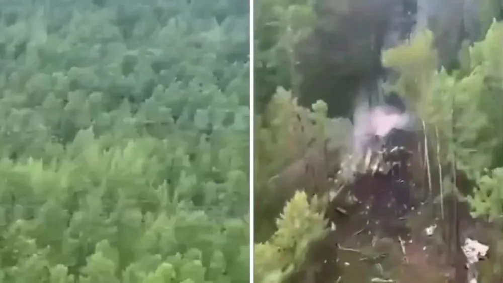 Tragedia en Rusia: se estrelló un avión con 49 personas a bordo