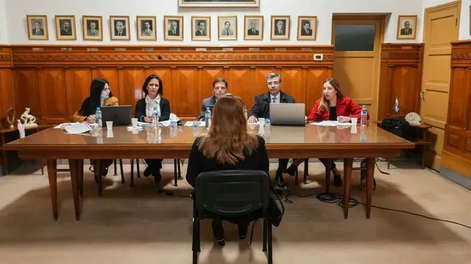 Los cinco titulares del Consejo de la Magistratura de San Juan.-